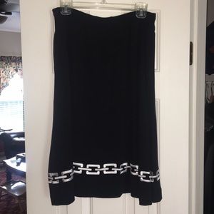 Black and white chain link skirt